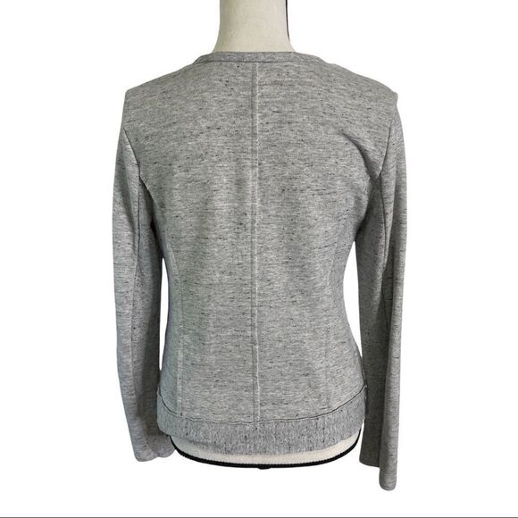 Anthropologie Drew Zip‎ Up Knit Jacket with Raw Edges - Medium - Picture 10 of 10